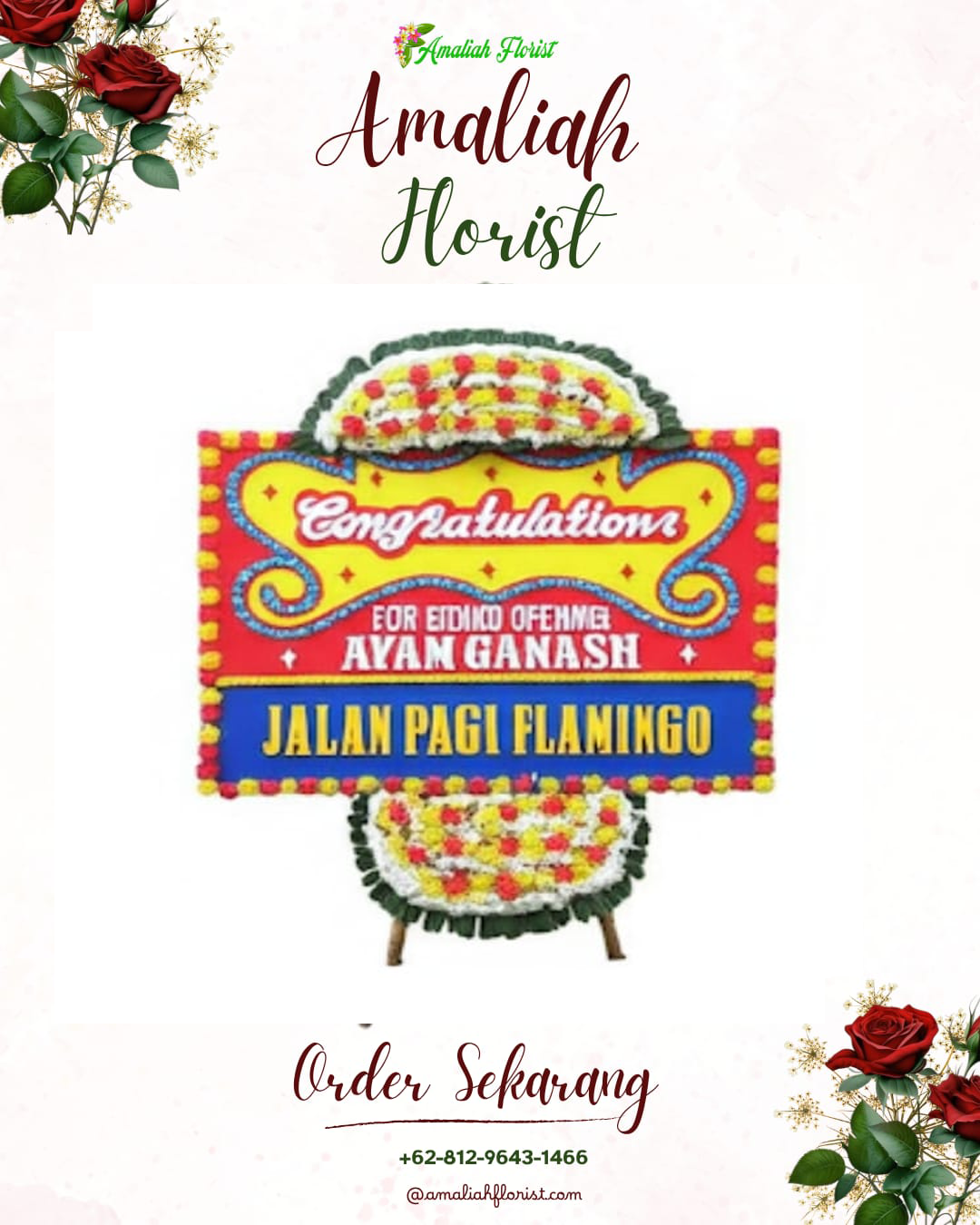 Sewa Papan Bunga Singgahan